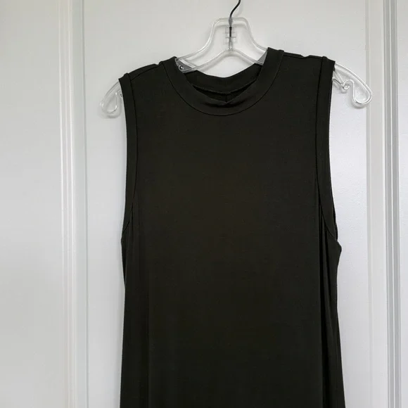 Women’s Daily Ritual Sleeveless Dark Green Maxi Dress size small - Picture 3 of 4